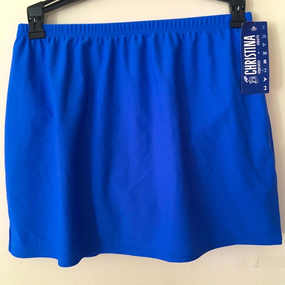 NWT Brilliant Blue Swim Skirt. Sz 10.